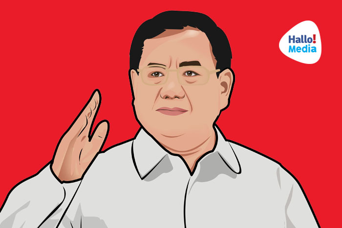 Prabowo Subianto sebagai bakal calon presiden 2024. (Dok. Halloup.com/Annisa Destriani)
