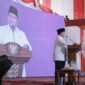 Menteri Pertahanan Prabowo Subianto menghadiri Rakernas Asosiasi Pemerintah Desa Seluruh Indonesia (APDESI). (Dok. Tim Media Prabowo Subianto)